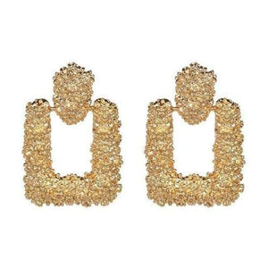 Planet Gates 51109-GD JUJIA good quality wholesale women statement earring fashion geometric metal Earrings for women jewelry earring