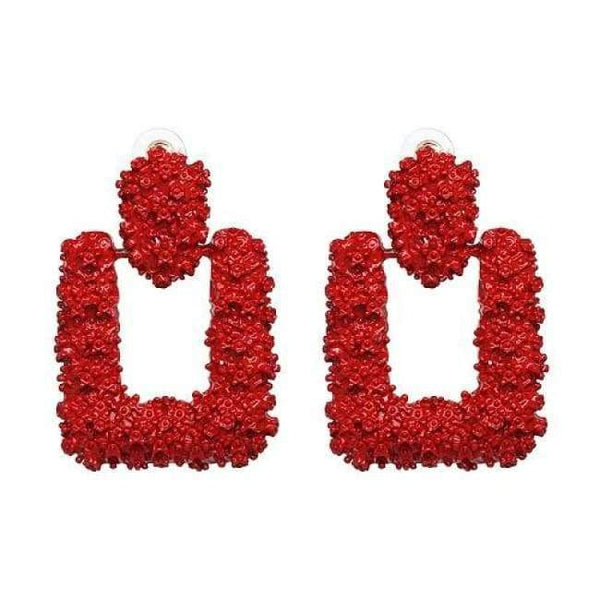 Planet Gates 51109-RD JUJIA good quality wholesale women statement earring fashion geometric metal Earrings for women jewelry earring