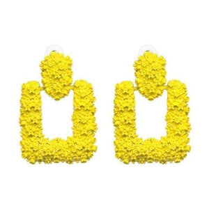 JUJIA good quality wholesale women statement earring fashion geometric metal Earrings for women jewelry earring