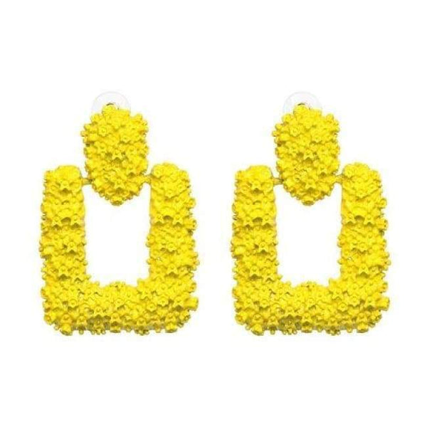 JUJIA good quality wholesale women statement earring fashion geometric metal Earrings for women jewelry earring