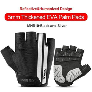 Planet Gates 519 Black / M / China Half Finger Cycling Gloves Sport Fitness Racing MTB Bike Gloves Summer Men Women Riding Thickened Palm Pad Bicycle Gloves