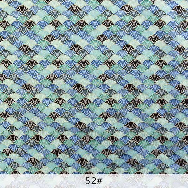 Planet Gates 52 / 45X45cm  small piece Navy Cotton Fabric By Half Yards Japanese Sewing Fabric For DIY Kimono Handicraft Materials For Children TJ1023