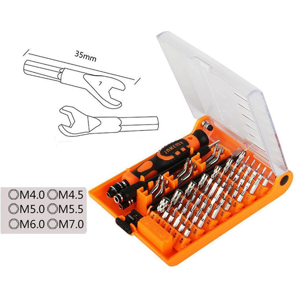 Planet Gates 52 in 1 Professional Precision Screwdriver Set Multifunction Hand Repair Tool Kit for Watch Mobile Cell Phone PC