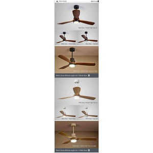 Planet Gates 52 Inch Black Base / China Botimi New LED Ceiling Fan For Living Room 220V Wooden Ceiling Fans With Lights 52 Inch Blades Cooling Fan Remote Fan Lamp