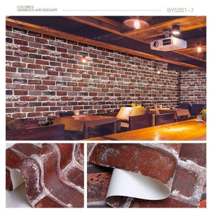 Planet Gates 5201-3 / 5.3㎡ High Quality 3d brick wallpaper stone wall paper faux brick wallpaper 3d  Living Room wallpaper Sofa TV Background