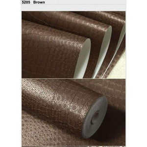 Planet Gates 5202 Creamy-white / 53cmx10m PVC Faux Crocodile Skin Leather Modern Pattern 3d Wallpaper for wall Rolls White Texture vinyl 3d Wall paper Papel Wall covering