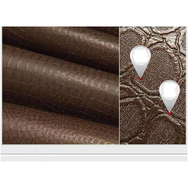 Planet Gates 5202 Creamy-white / 53cmx10m PVC Faux Crocodile Skin Leather Modern Pattern 3d Wallpaper for wall Rolls White Texture vinyl 3d Wall paper Papel Wall covering