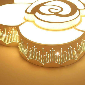Planet Gates 52x12cm / warm light FULOC LED Rose flower shape ceiling lamp living room bedroom study lamp commercial office space Ceiling lights AC110-240V