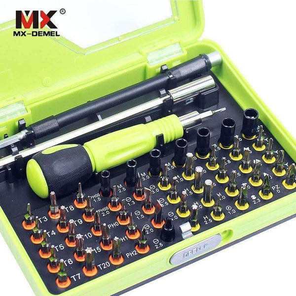 Planet Gates 53 in 1 Multi-purpose Precision Magnetic Screwdriver Sets Electrical Household Hand Tools Set Bits Phone PC Repair Kits