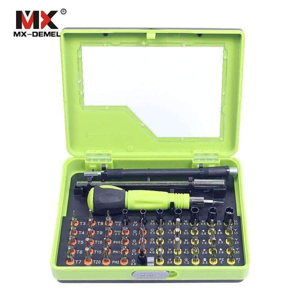 Planet Gates 53 in 1 Multi-purpose Precision Magnetic Screwdriver Sets Electrical Household Hand Tools Set Bits Phone PC Repair Kits