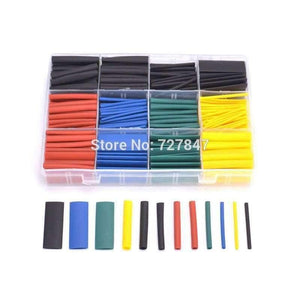 Planet Gates 530pcs/set Heat Shrink Tubing Insulation Shrinkable Tube Assortment Electronic Polyolefin Ratio 2:1 Wrap Wire Cable for RC FPV