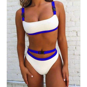 Planet Gates 5372 / S Patchwork Color Bikini Buckle Split Swimsuit 9 Colors Swim Suit Women Swimwear For Women 2018 Swimsuit Separate Female