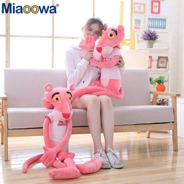 55-145cm High Quality Big Size Baby Toys Plaything Cute Naughty Pink Panther Plush Stuffed Doll Toy Home Decor Girl Kawaii Gift