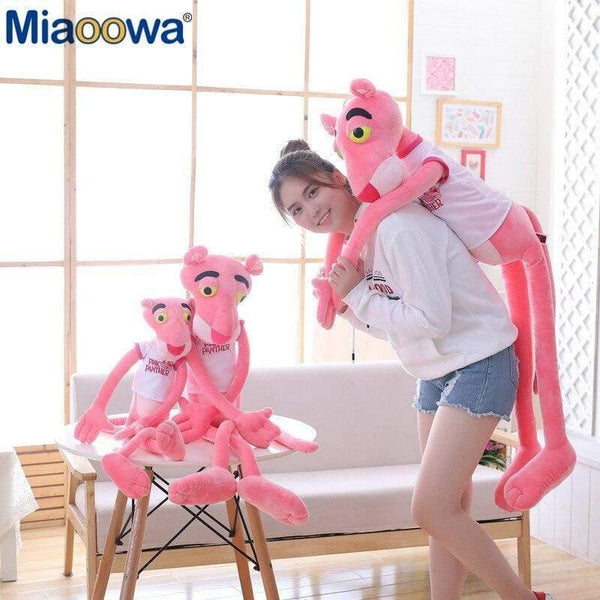 55-145cm High Quality Big Size Baby Toys Plaything Cute Naughty Pink Panther Plush Stuffed Doll Toy Home Decor Girl Kawaii Gift