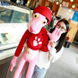 55-145cm High Quality Big Size Baby Toys Plaything Cute Naughty Pink Panther Plush Stuffed Doll Toy Home Decor Girl Kawaii Gift