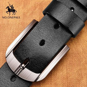 Leather Luxury Strap Male Belts For Men New Fashion Classic Vintage Pin Buckle Men Belt High Quality