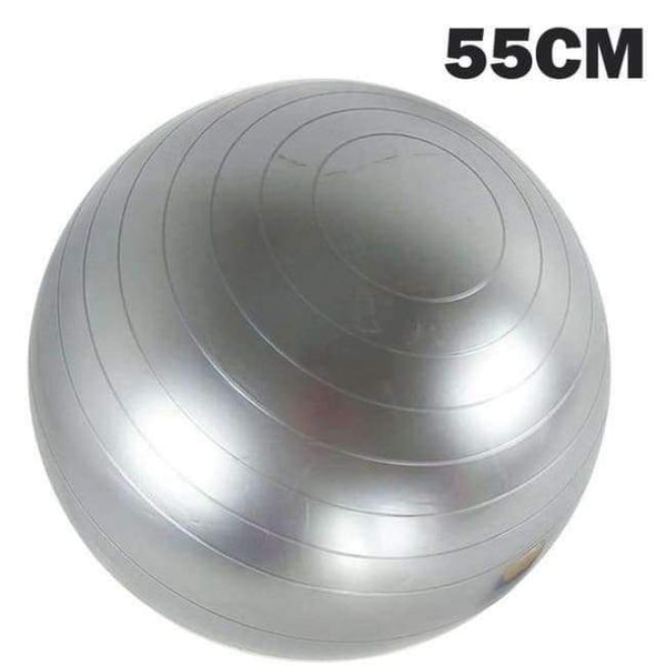 Planet Gates 55CM Grey / China Sports Yoga Balls Bola Pilates Fitness Gym Balance Fitball Exercise Pilates Workout Massage Ball 45cm 55cm 65cm 75cm