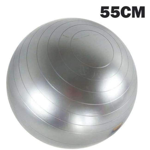 Planet Gates 55CM Grey / China Yoga Balls Pilates Fitness Gym Balance Fitball Exercise Workout Ball 45/55/65/75/85CM with size vedio