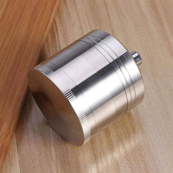 55MM 4 Layers Tobacco Spice Grinder Herb Weed Grinder with Mill Handle Salt and Pepper Mills Kitchen Tools