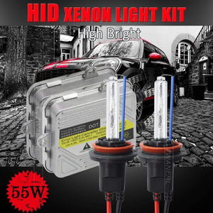 Planet Gates 55W Car Headlight Fog Lamp HID Xenon Light KIT Bulb Ballast H1 H3 H4 H7 H8 H9 H11 9005 HB3 9006 9007 881 4300K-10000K Fast Start