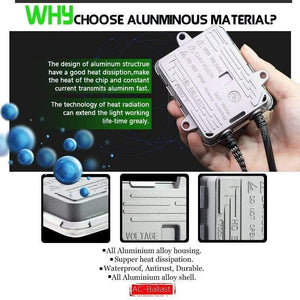 Planet Gates 55W Car Xenon Light HID Kit Slim Ballast AC Bulb Headlight Fog Light H1 H7 H8 H11 9005 HB3 3000K 4300K 6000K 8000K 12V