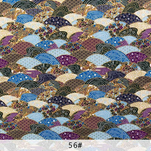 Planet Gates 56 / 45X45cm  small piece Navy Cotton Fabric By Half Yards Japanese Sewing Fabric For DIY Kimono Handicraft Materials For Children TJ1023