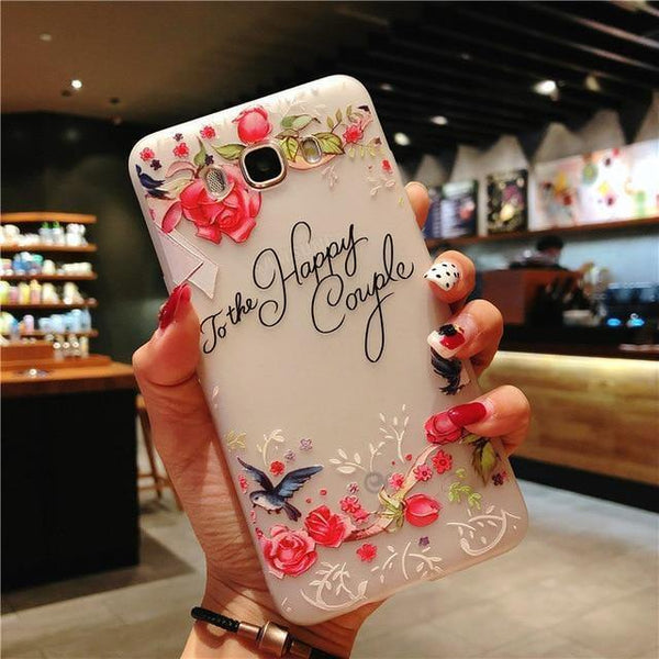 Planet Gates 5618 / For Galaxy S8 USLION Flower Phone Case For Samsung Galaxy S9 S8 Plus S7 Edge A3 A5 A7 J3 J5 J7 2017 Series Note 9 8 Clear Soft TPU Cover Cases