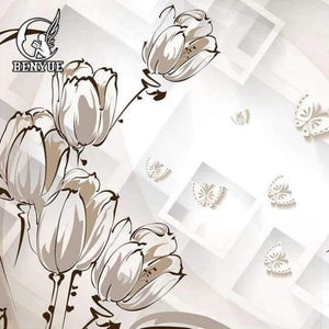 Planet Gates 564-16 / 1sq.m Modern floral 3d wallpaper  home decor custom  flower mural wall paper living room decoration wall mural papel de parede