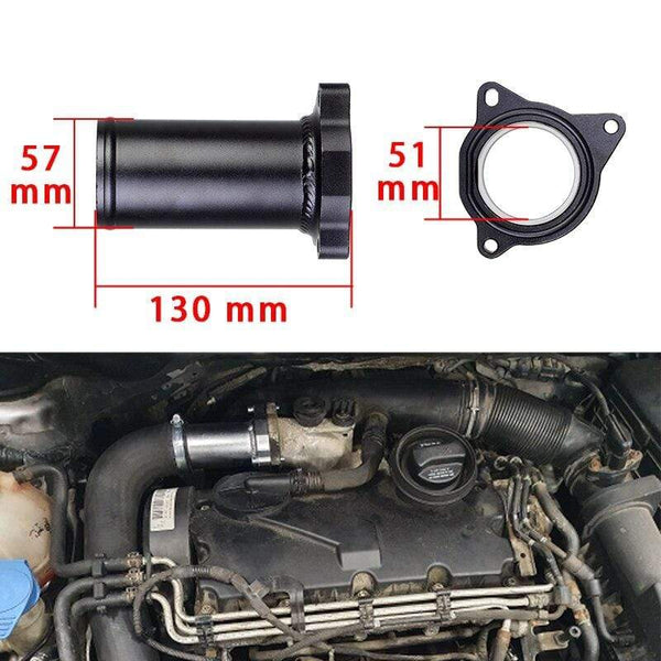 Planet Gates 57MM EGR Valve Replacement Pipe  suit for aud1 seat Vvv 1.9 TDI 130/160 BHP  2.25" Diesel egr delete kits