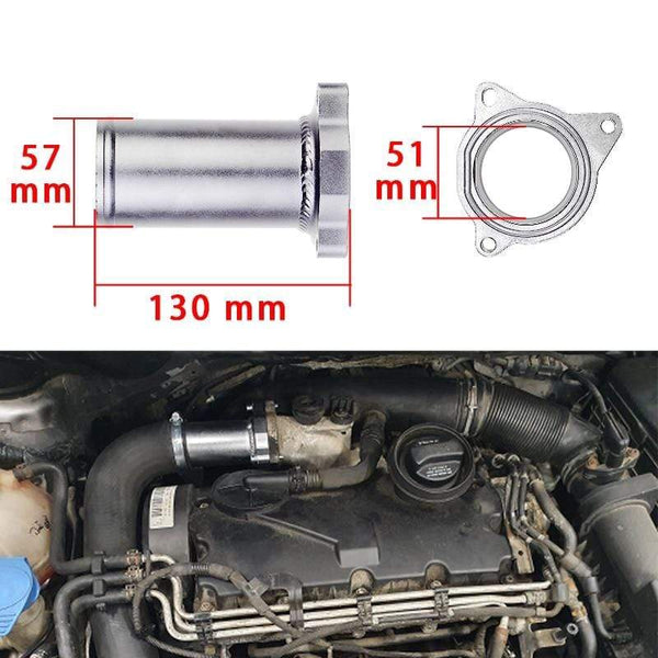 Planet Gates 57MM EGR Valve Replacement Pipe suit for audi seat VW 1.9 TDI 130/160 BHP  2.25inch Diesel egr delete kits