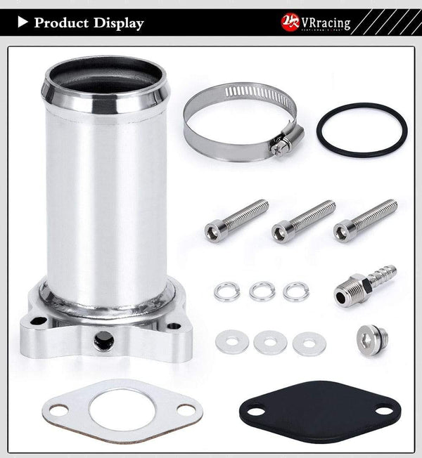 Planet Gates 57MM Wholesale new design EGR Valve Replacement Pipe For 1.9 8v TDI PD130/PD150 2.25" Diesel EGR Delete Kit VR-EGR02