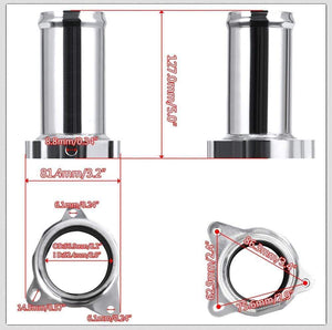 Planet Gates 57MM Wholesale new design EGR Valve Replacement Pipe For 1.9 8v TDI PD130/PD150 2.25" Diesel EGR Delete Kit VR-EGR02