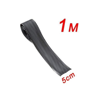 Planet Gates 5cm 1 Roll 3cm 5cm 7cm 10cm Carbon Fiber Rubber Soft Bumper Strip DIY Door Sill Protector Edge Guard Car Stickers Car Styling