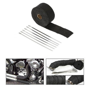Planet Gates 5cm*5/10/15/20M Car Motorcycle Exhaust Thermal Exhaust Tape Exhaust Heat Tape Wrap Pipe Wrap Shields Manifold Header Insulation