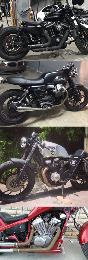 Planet Gates 5cm*5M Motorcycle Exhaust Heat Wrap Thermal Tape Fiberglass Heat Wrap Manifold Insulation Roll Resistant with Stainless Ties