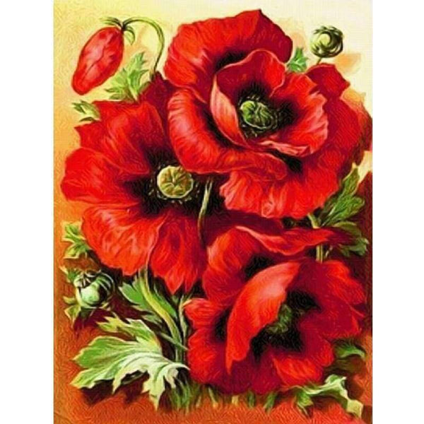 Planet Gates 5D diy diamond painting Cross stitch kit 3d Diamond embroidery Poppy flower diamond mosaic pattern arts and crafts home decor