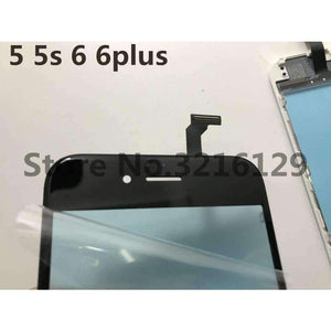 Planet Gates 5G black Digitizer Panel Glass Lens Sensor+Middle Frame for iPhone 6 6s plus 5 5S TouchScreen Replacement Repair Spare Parts