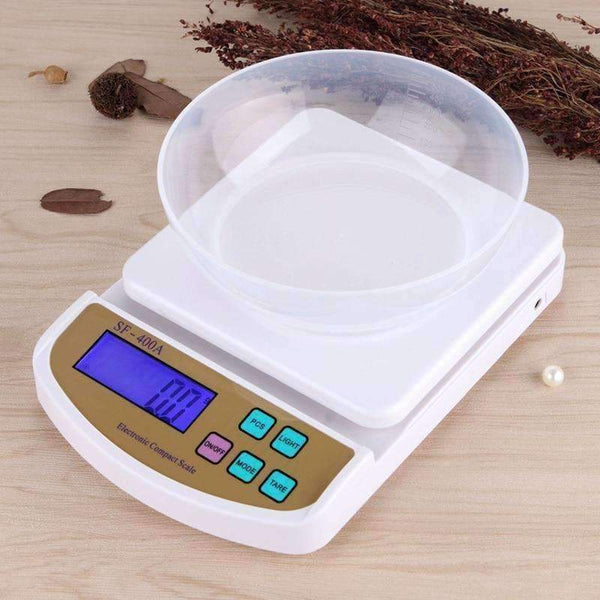 Planet Gates 5kg 0.1g Digital Kitchen Scale Big Food Diet Lab Weight Balance LCD Electronic Bench Floor Compact Scales With Blue Backlit