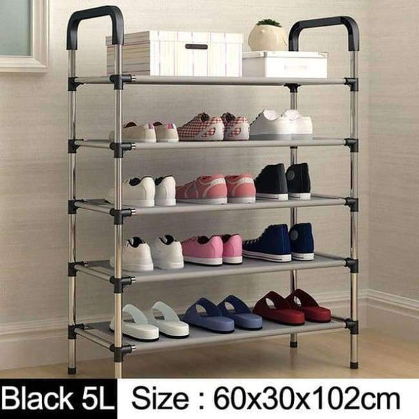 Planet Gates 5L-black Modern minimalist fashion shoes organizer free assembly home furniture removable super saving space shoes cabinet shoes closet