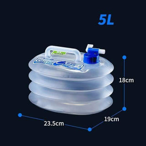 Planet Gates 5L Collapsible Water Bucket Folding Storage 5L 10 L PE Food Grade Outdoor Hiking Camping Accessories Travel Kits