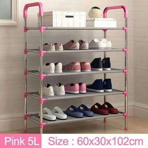 Planet Gates 5L-pink Modern minimalist fashion shoes organizer free assembly home furniture removable super saving space shoes cabinet shoes closet