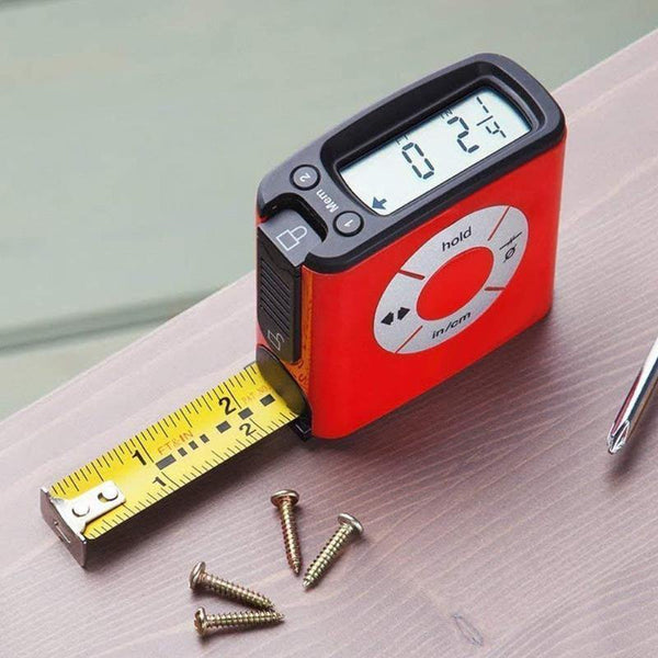 5M/16Ft Lcd Digital Tape Measure Portable Digital Measuring Tape Accurately Electronic Steel Measure Metric Gauging Tools