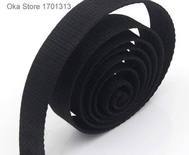 Planet Gates 5M Strong Black Equipment Bundle PP Belt Tape 2cm To 5cm Width Polypropylene Webbing Band For Tent Accessories Sewing Bag Belt