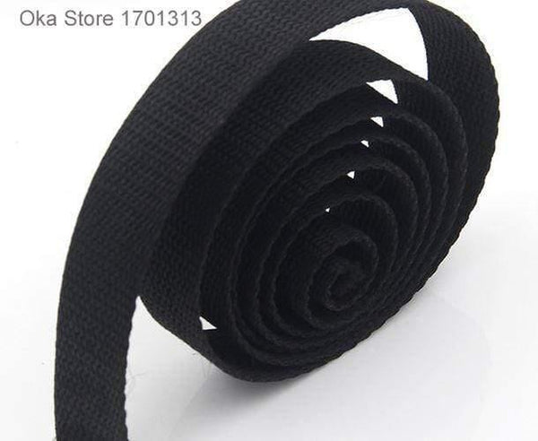 Planet Gates 5M Strong Black Equipment Bundle PP Belt Tape 2cm To 5cm Width Polypropylene Webbing Band For Tent Accessories Sewing Bag Belt