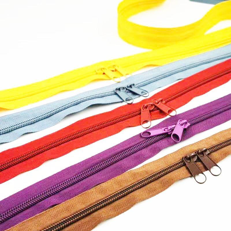 Planet Gates 5Meters 5# Nylon Coil Zippers For DIY Sewing Bags Shoes Garment Accessories 24 Colors Available