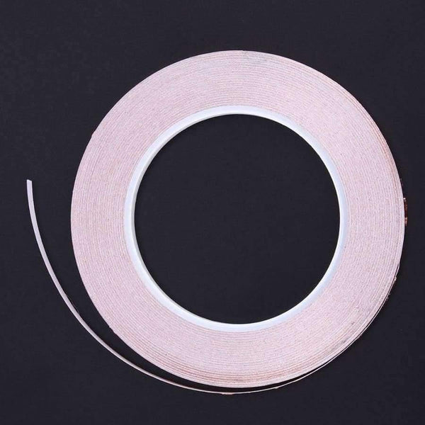 Planet Gates 5MM 5M-50M Width 30M Length Roll Single Conductive COPPER FOIL Tape Strip Adhesive High Temperature Tape, CU 99.98%