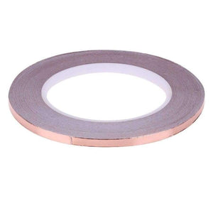 Planet Gates 5MM 5M-50M Width 30M Length Roll Single Conductive COPPER FOIL Tape Strip Adhesive High Temperature Tape, CU 99.98%