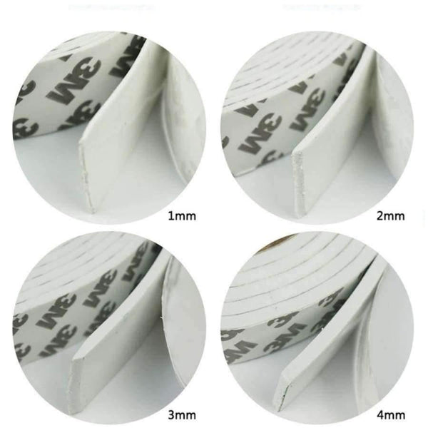 Planet Gates 5mm / Black / 5M Single Side Adhesive EVA Traceless Tape 5mm 6mm 8mm 10mm 12mm 15mm 19mm 20mm 100mm x 2mm Seal Strip 5m Custom Made White Black