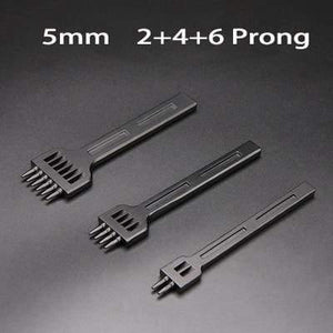 Planet Gates 5mm full set Round Hole Punch Row Prong Stitching Cutter Tool Hand Sewing Hole Leather Craft Tools Spacing Cutting 4mm 5mm 6mm 2/4/6 Holes