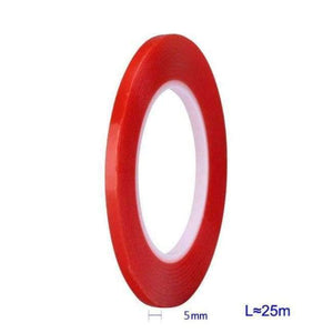 Planet Gates 5mm Strong Viscosity PET Double-sided Tape Mobile Screen Mirror Tape Mobile Phone Repair Tool Transparent Red Film Glue